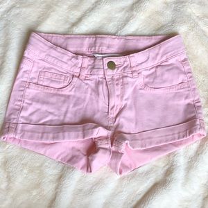 H&M Pink roll tab shorts Sz 9/10 Euro 140